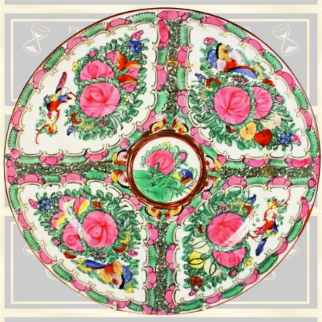 Chinese Famille Rose Large Plate