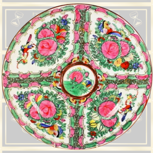 Chinese Famille Rose Large Plate
