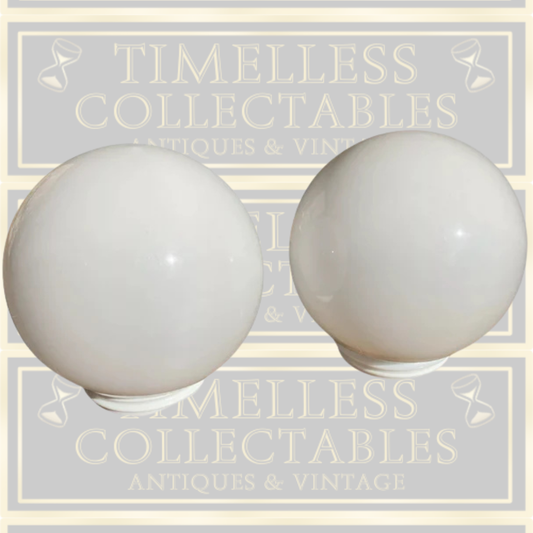 Vintage Pair Art Deco Opaline Milk Glass Ultralux Shade