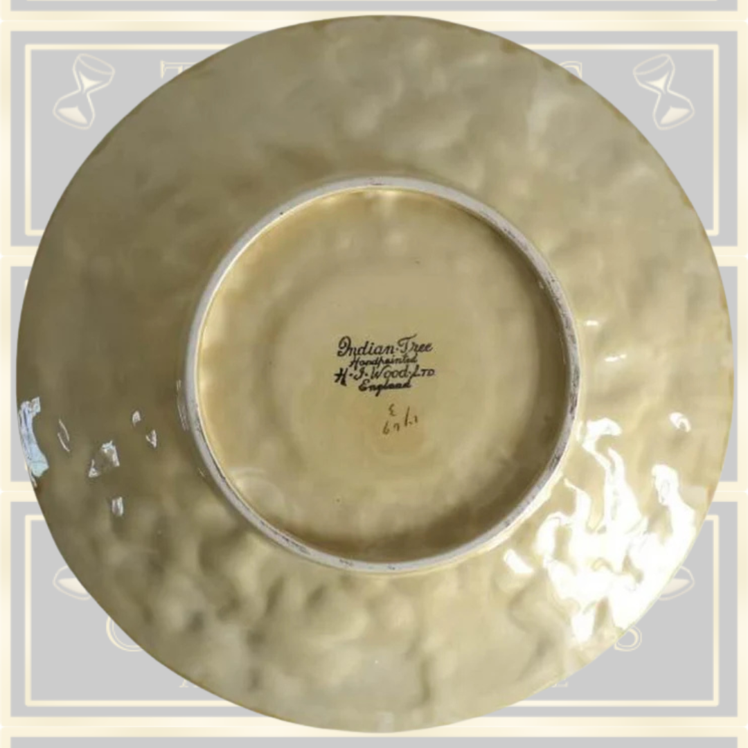 Vintage H J WOOD Indian Tree Platter