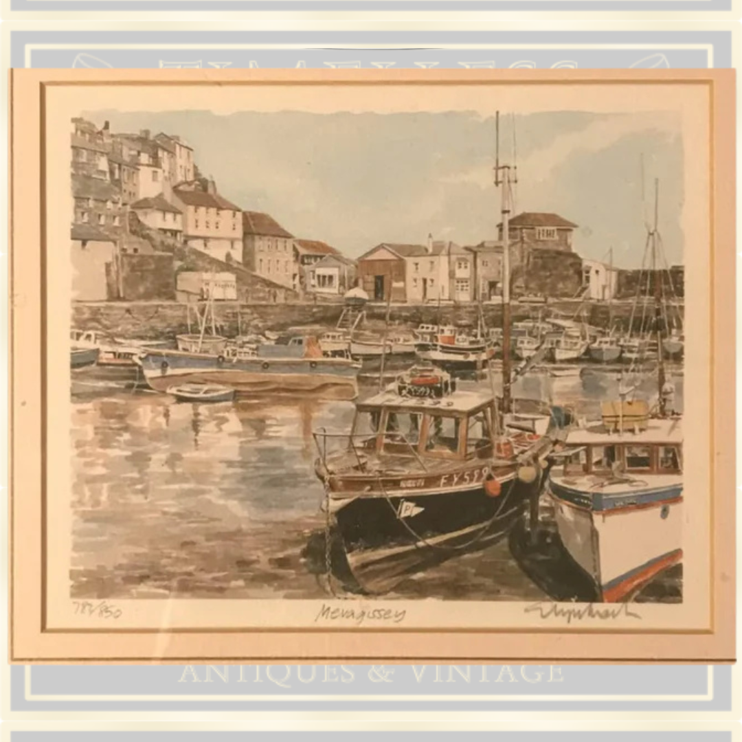 Mevagissey Watercolor Print By Glyn Martin