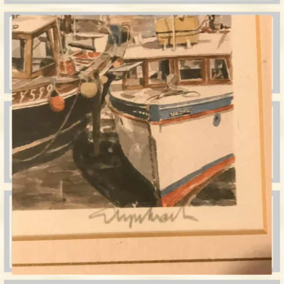 Mevagissey Watercolor Print By Glyn Martin