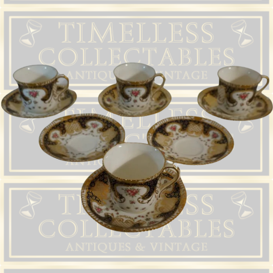 Antique Harrods Tea Cups And Saucers