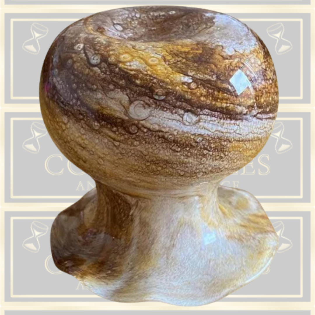 Small Vintage Hand Blown Isle Of Wight Glass Vase