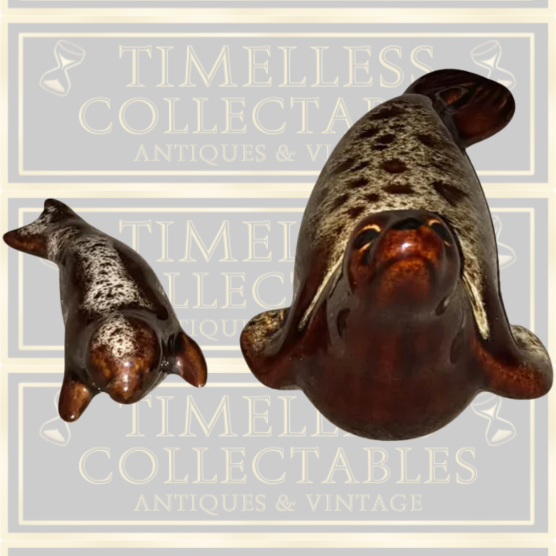 Pair Of Cornwall's Famous Fosters Vintage Pottery Seals