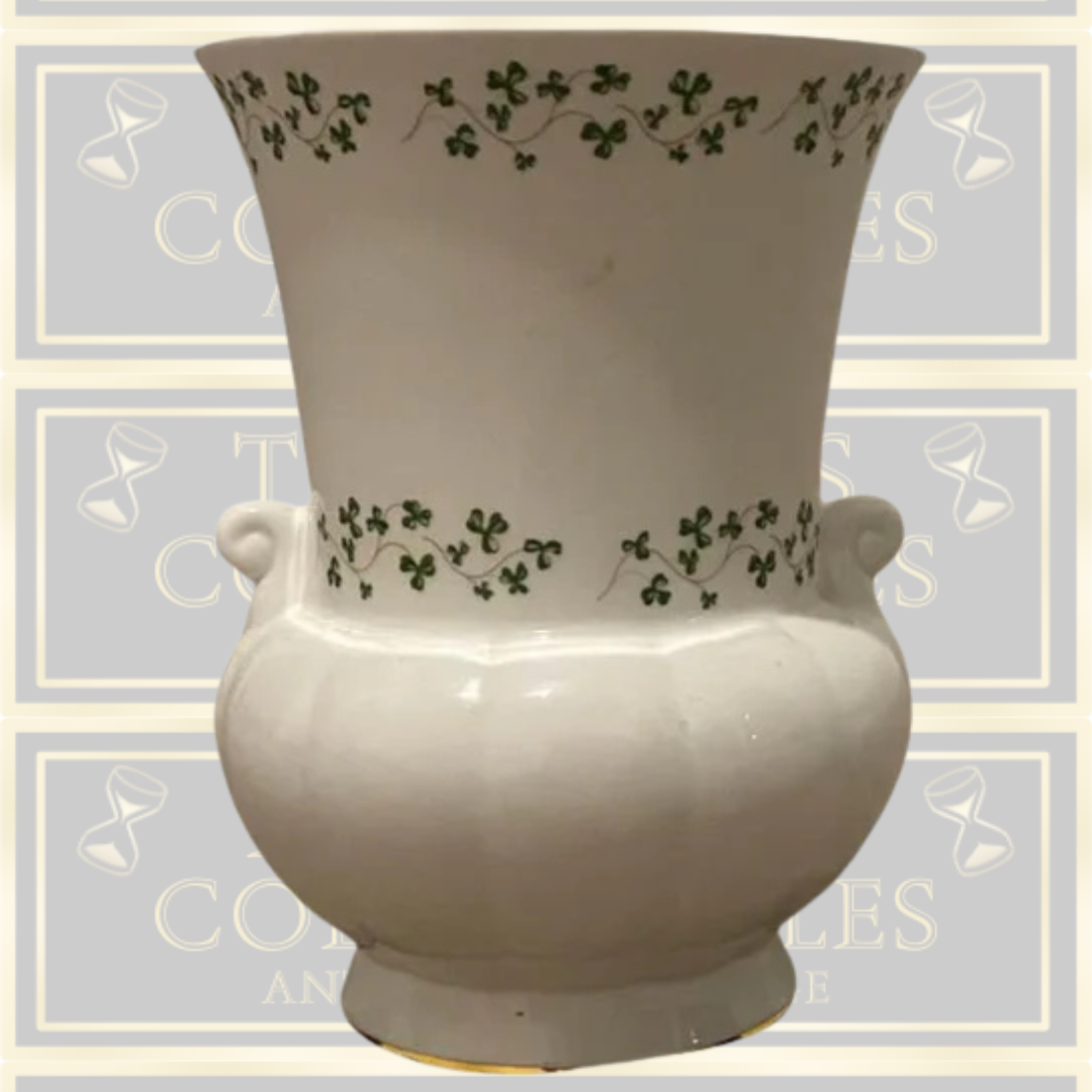 Vintage Irish Royal Tara Shamrock Vase Bone China