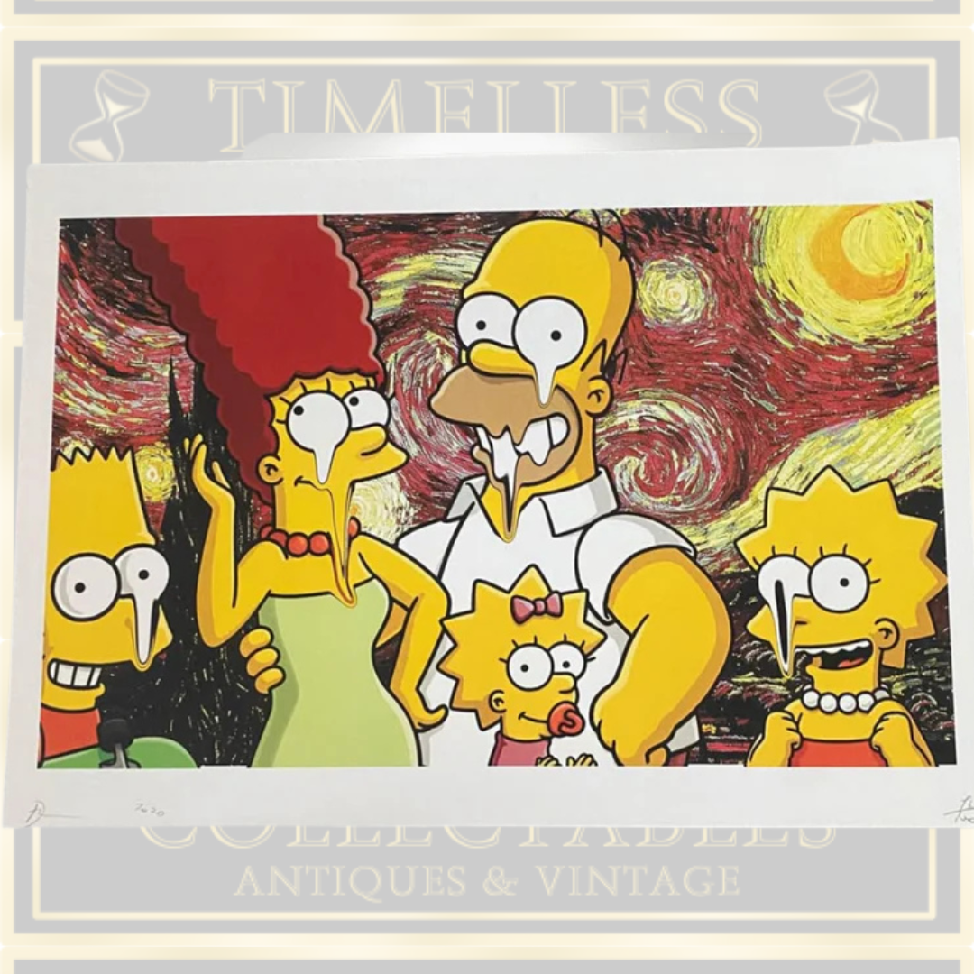 Death NYC Pop Art The Simpsons Starry Night