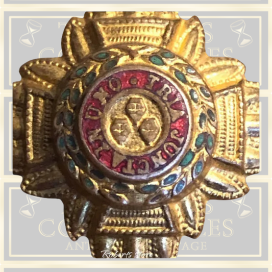 Officer's Rank Star Enamelled Gold Colour Anodised