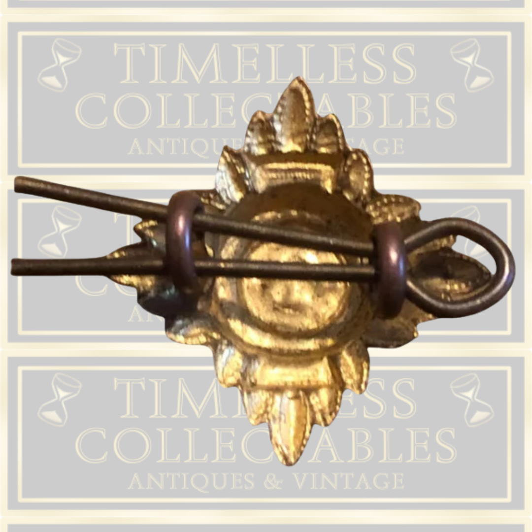 Officer's Rank Star Enamelled Gold Colour Anodised