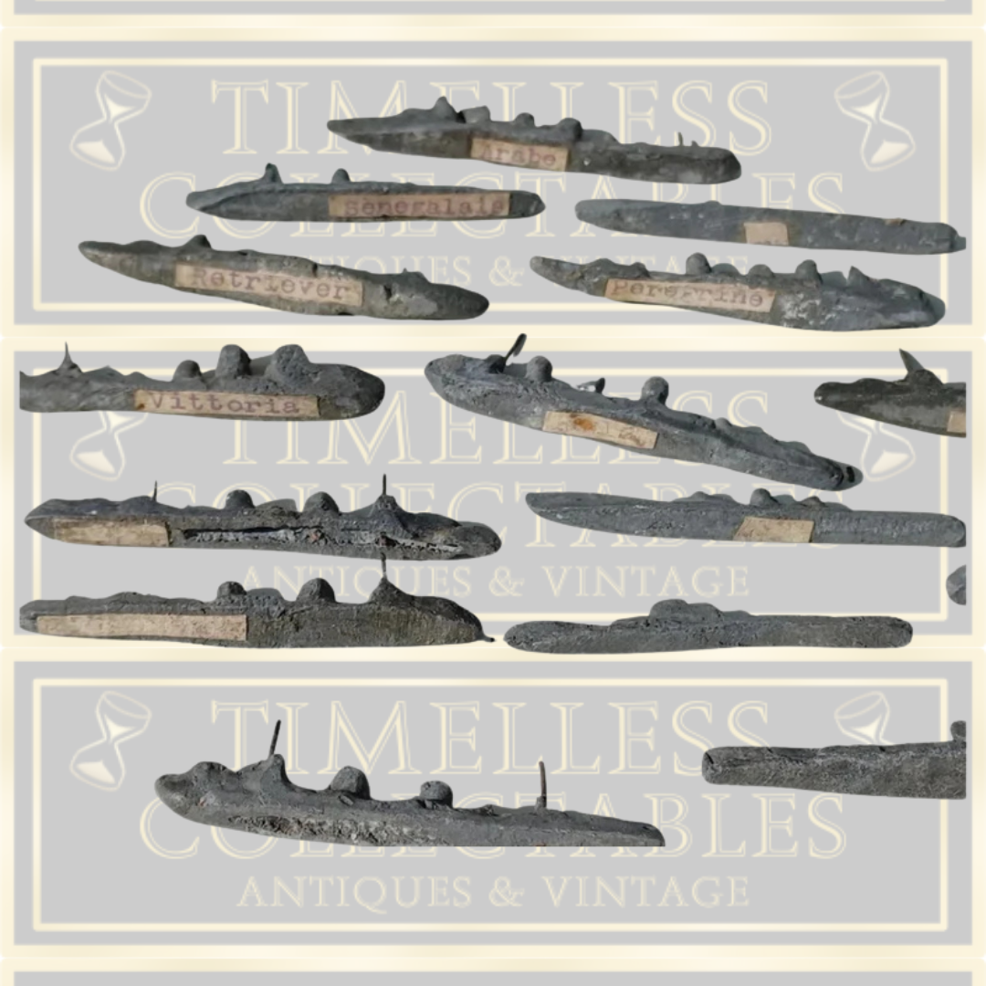 WW1 Scratch Built French Antique Model Ships And Submarines