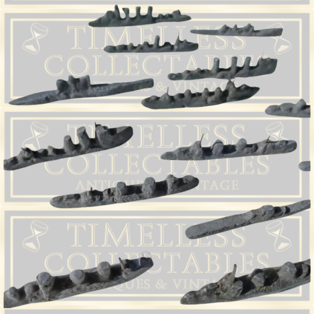 WW1 Scratch Built French Antique Model Ships And Submarines