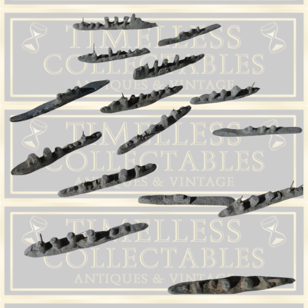 WW1 Scratch Built French Antique Model Ships And Submarines