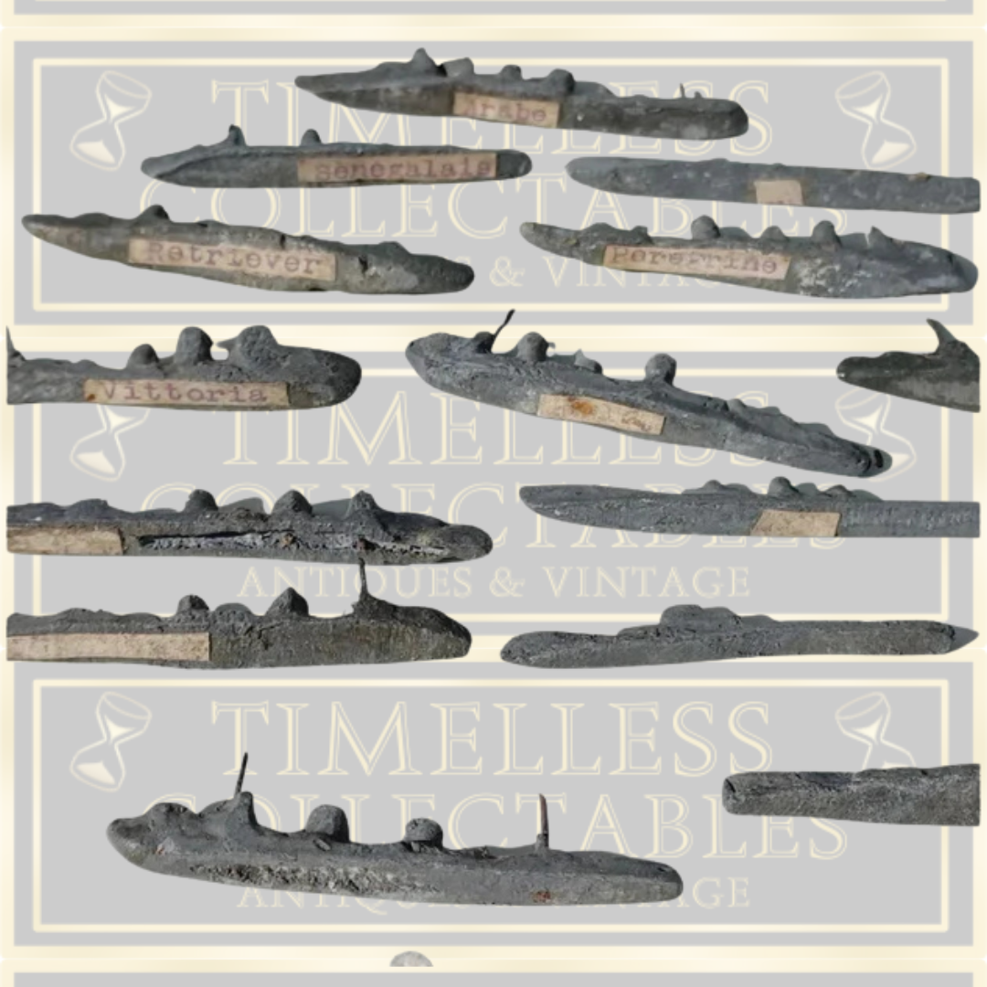 WW1 Scratch Built French Antique Model Ships And Submarines