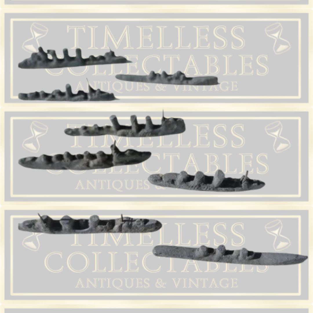 WW1 Scratch Built French Antique Model Ships And Submarines