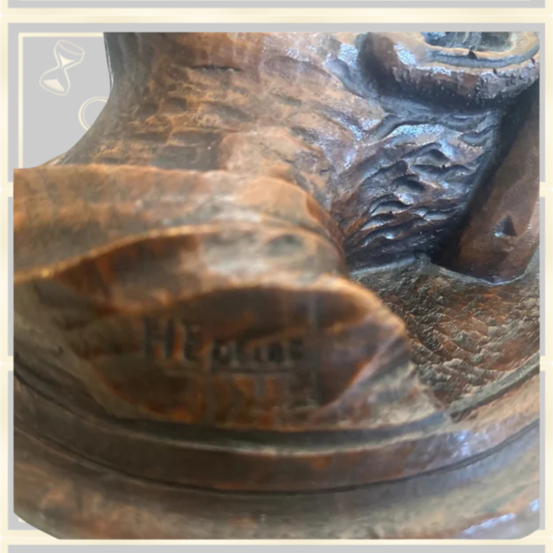 Two Hand Carved Antique French Oak Plaques