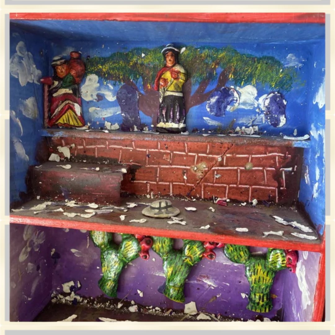 Antique Retablo Diorama Shadowbox