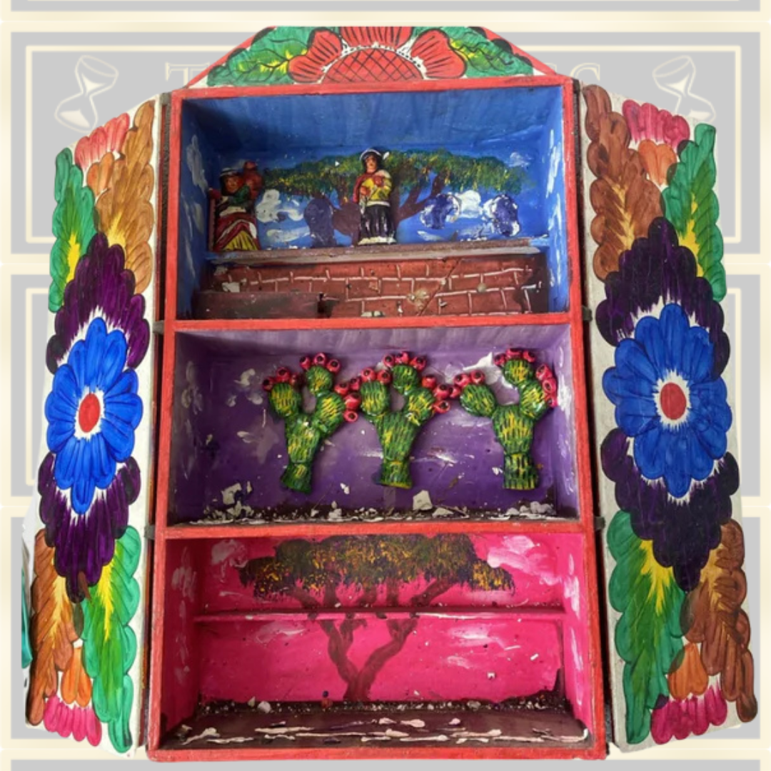 Antique Retablo Diorama Shadowbox