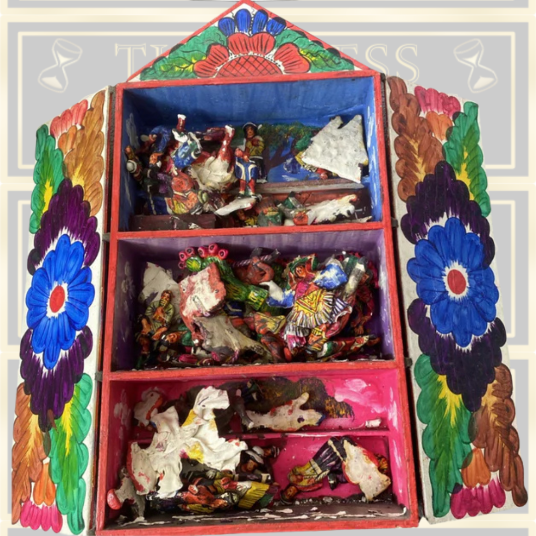 Antique Retablo Diorama Shadowbox