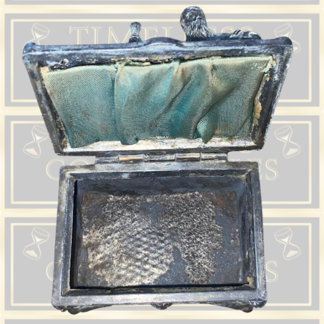 Antique German Munich Metal Trinket Box