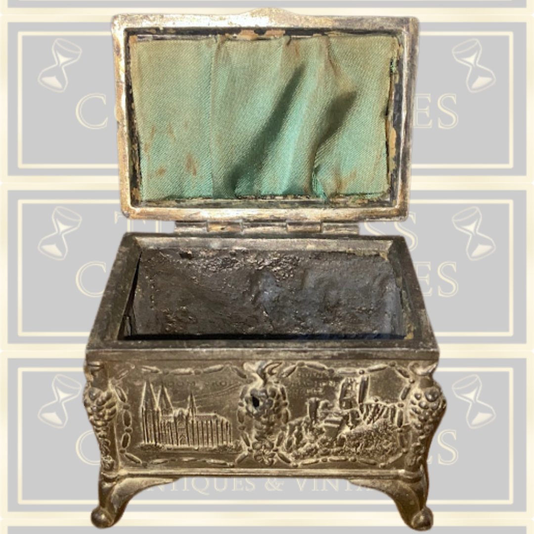 Antique German Munich Metal Trinket Box