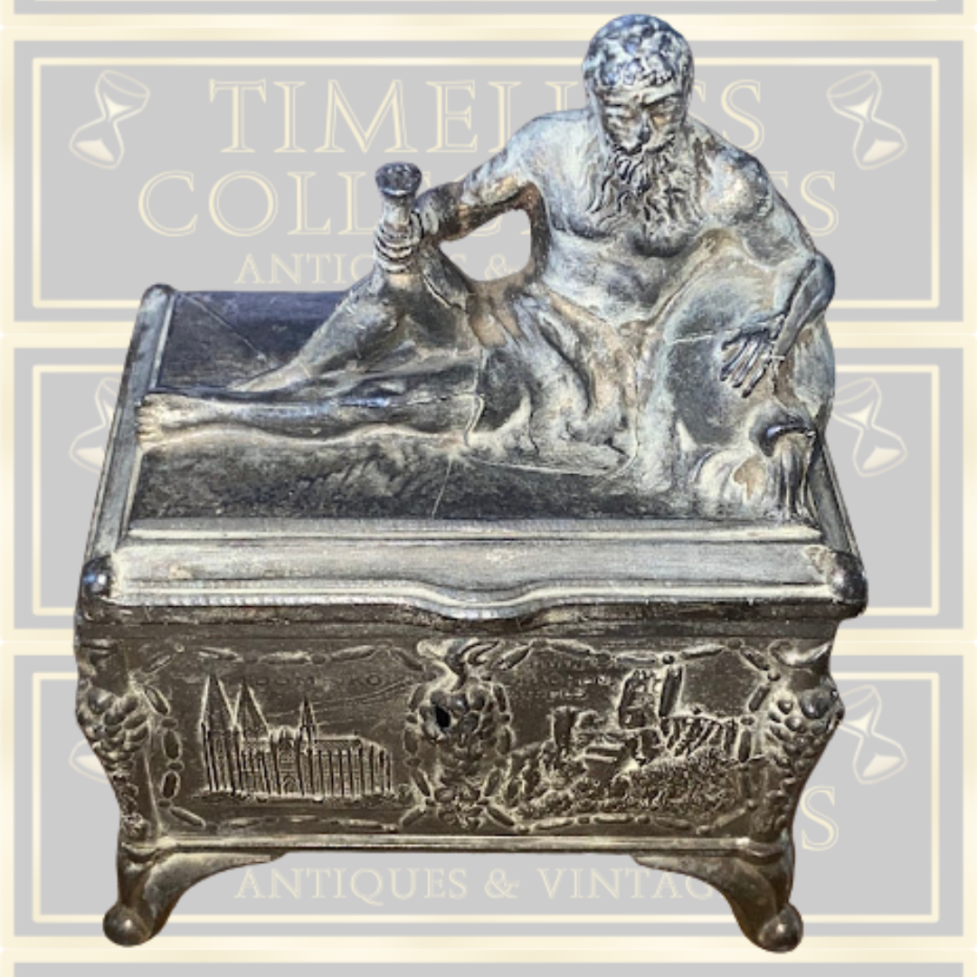 Antique German Munich Metal Trinket Box