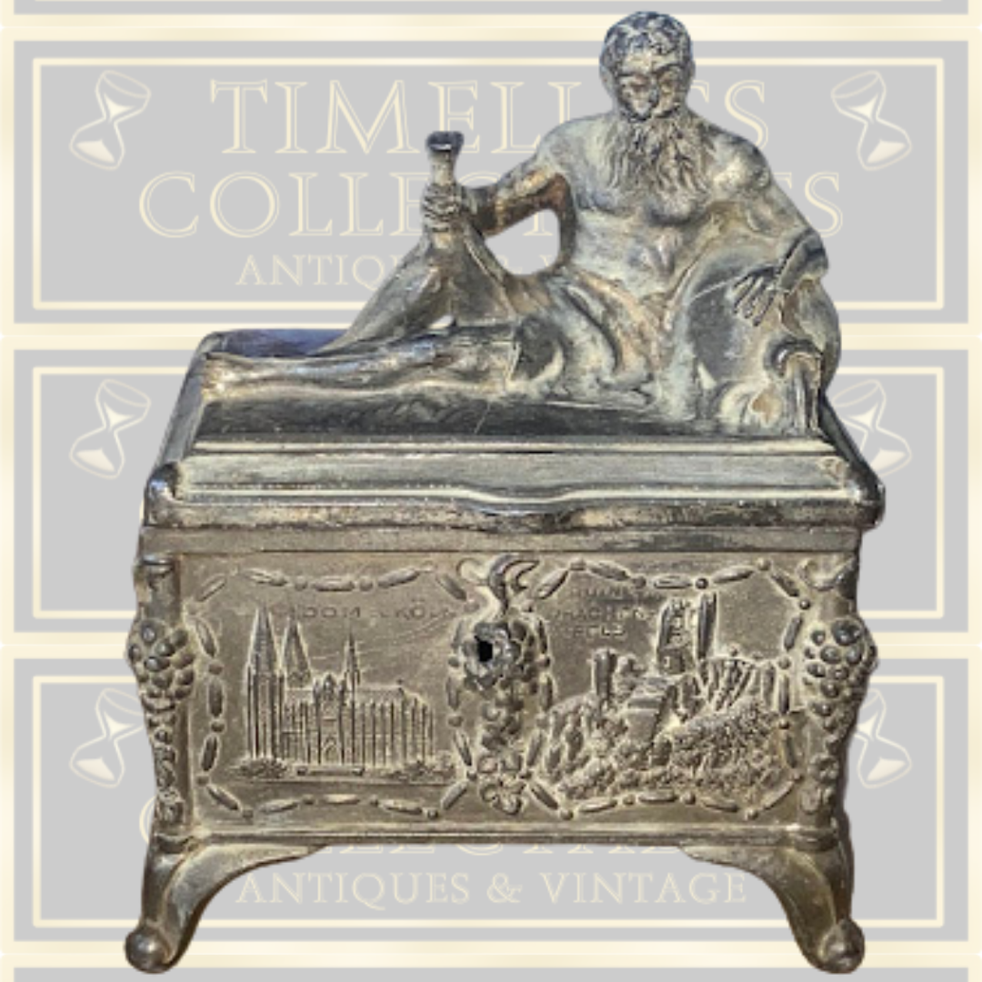 Antique German Munich Metal Trinket Box