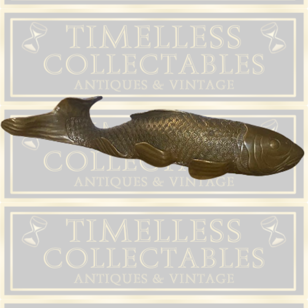 Antique Large Bronze Koi Carp