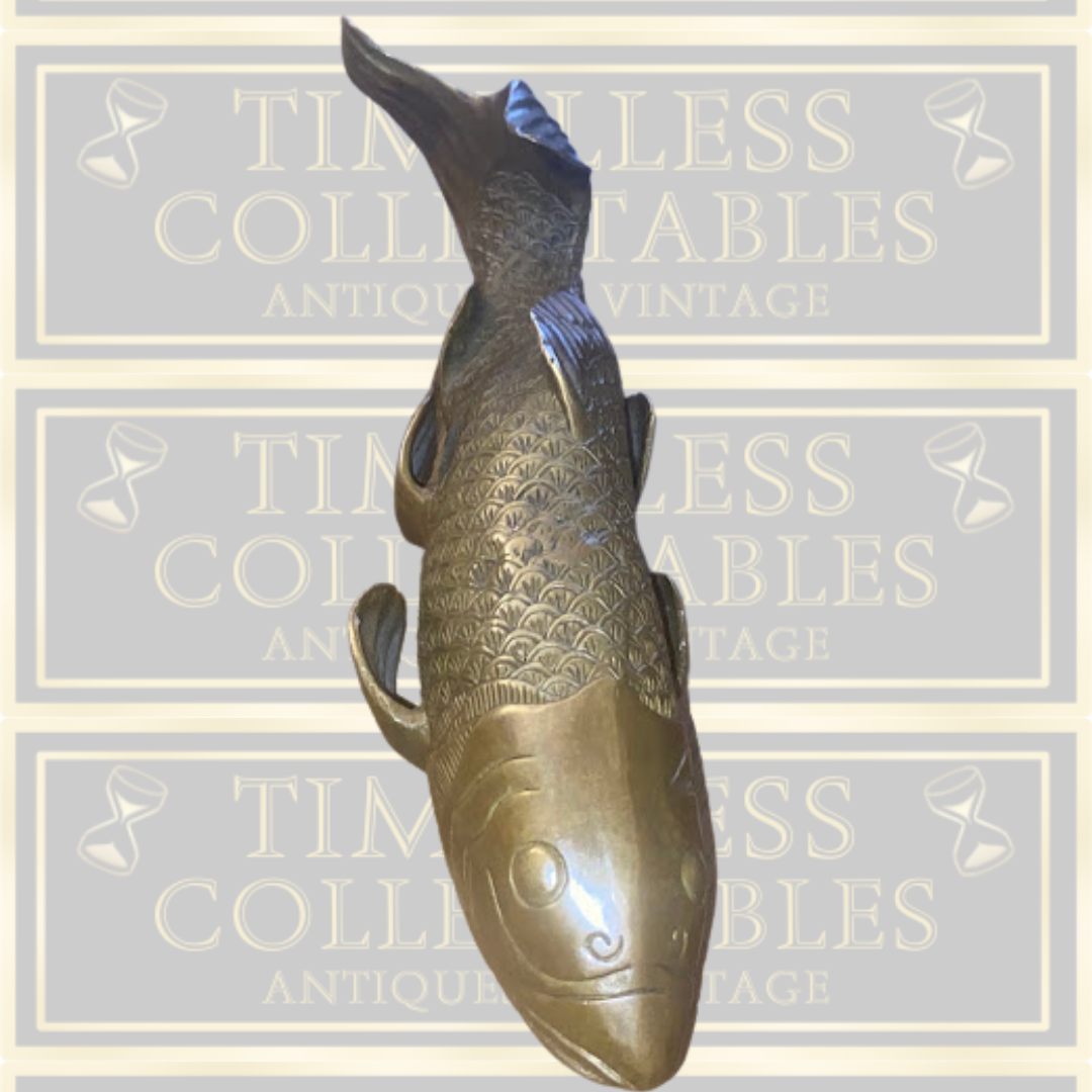Antique Large Bronze Koi Carp