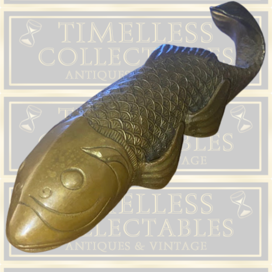 Antique Large Bronze Koi Carp