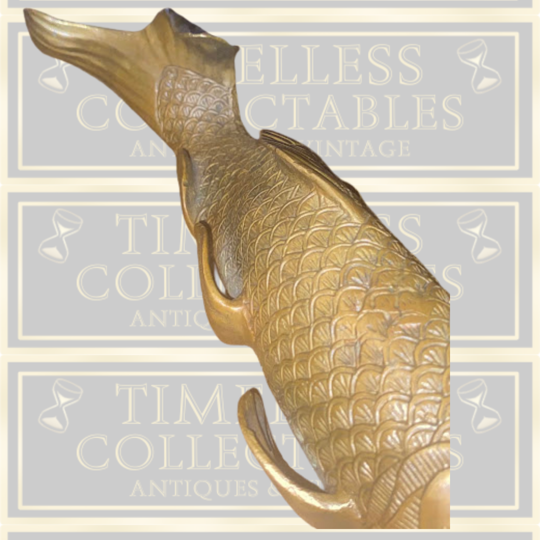 Antique Large Bronze Koi Carp