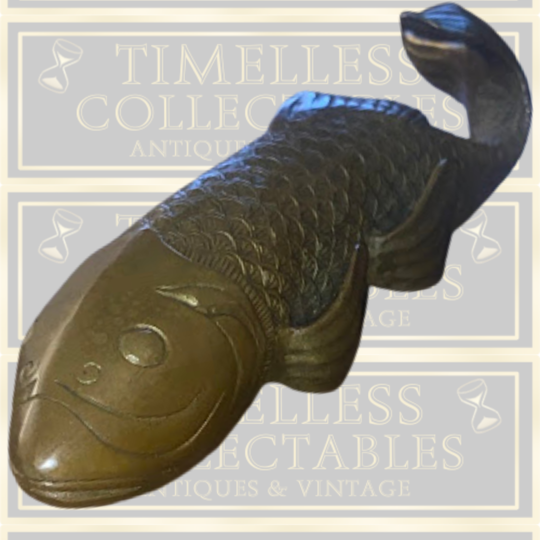 Antique Large Bronze Koi Carp