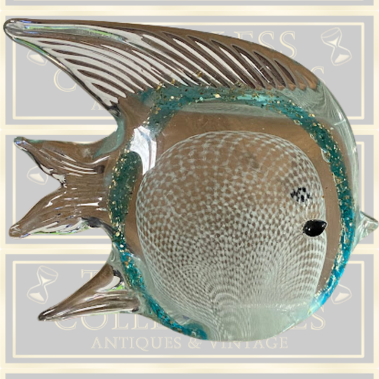 Vintage Hand Blown Glass Doctor Fish