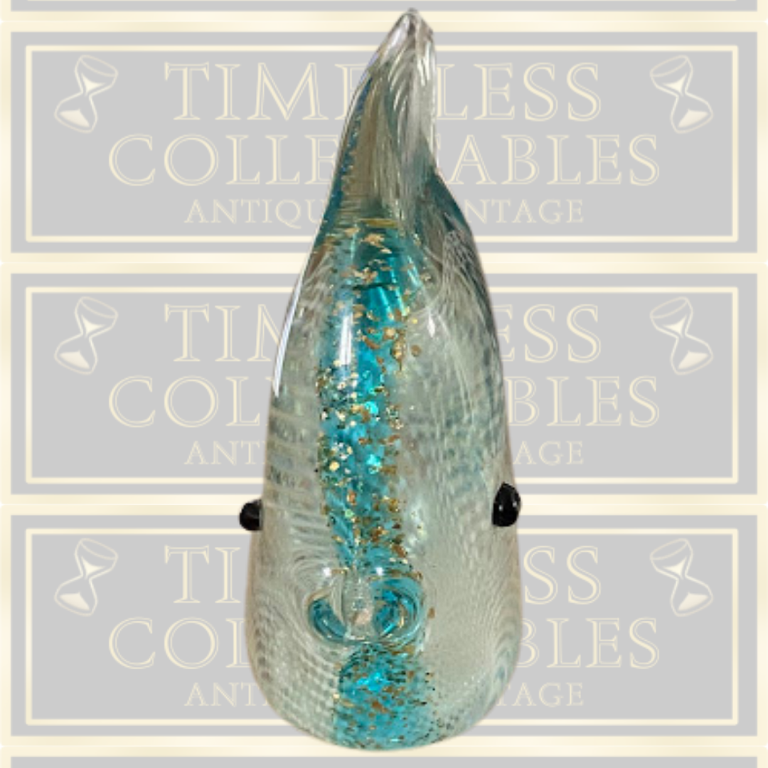 Vintage Hand Blown Glass Doctor Fish