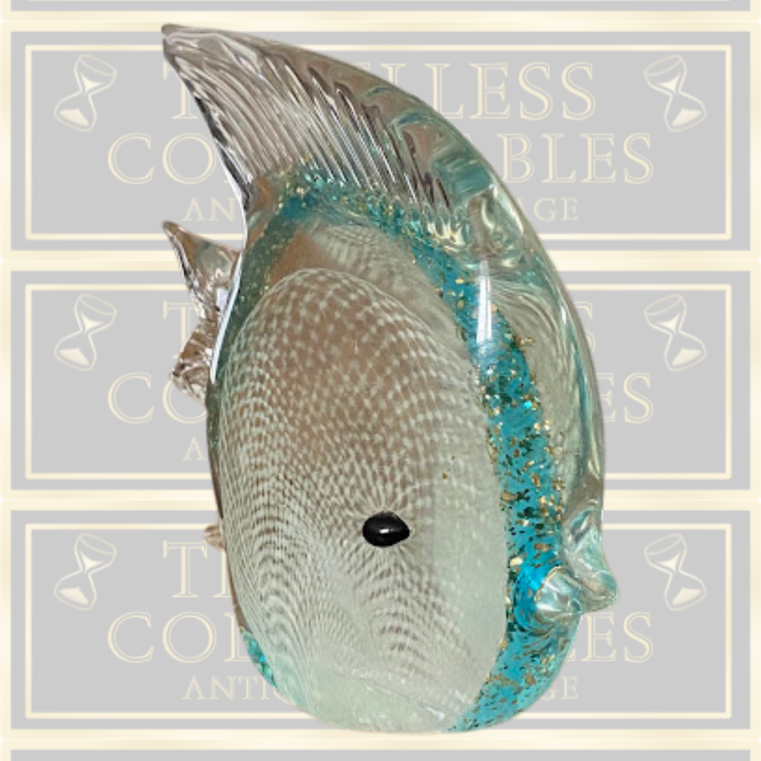 Vintage Hand Blown Glass Doctor Fish