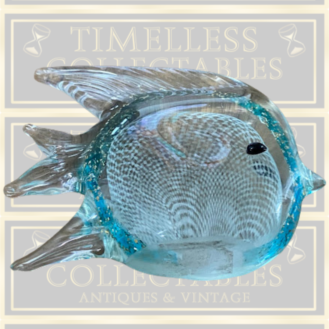 Vintage Hand Blown Glass Doctor Fish
