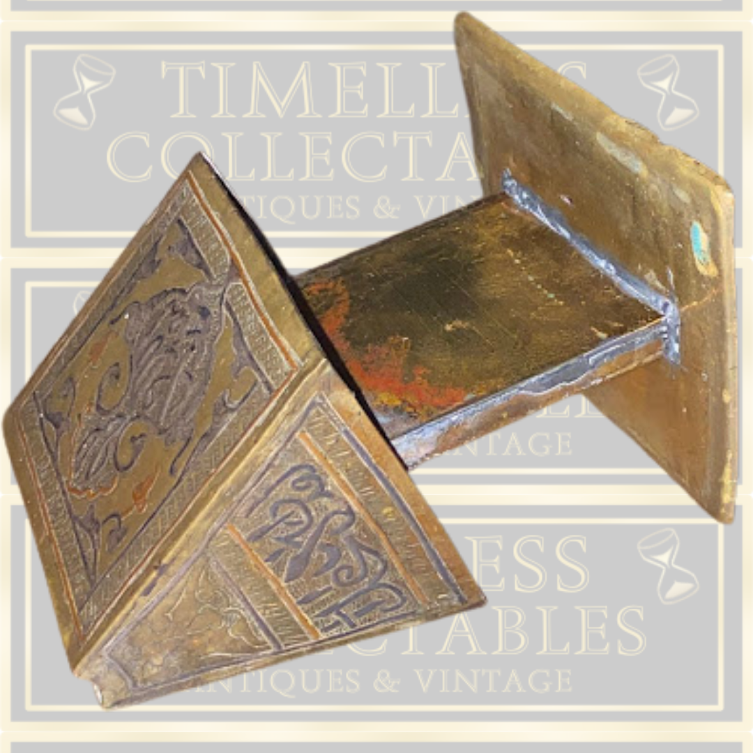 Antique Brass Cigarette Dispenser