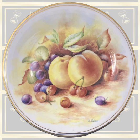 Antique Hand Painted Fruit Plate