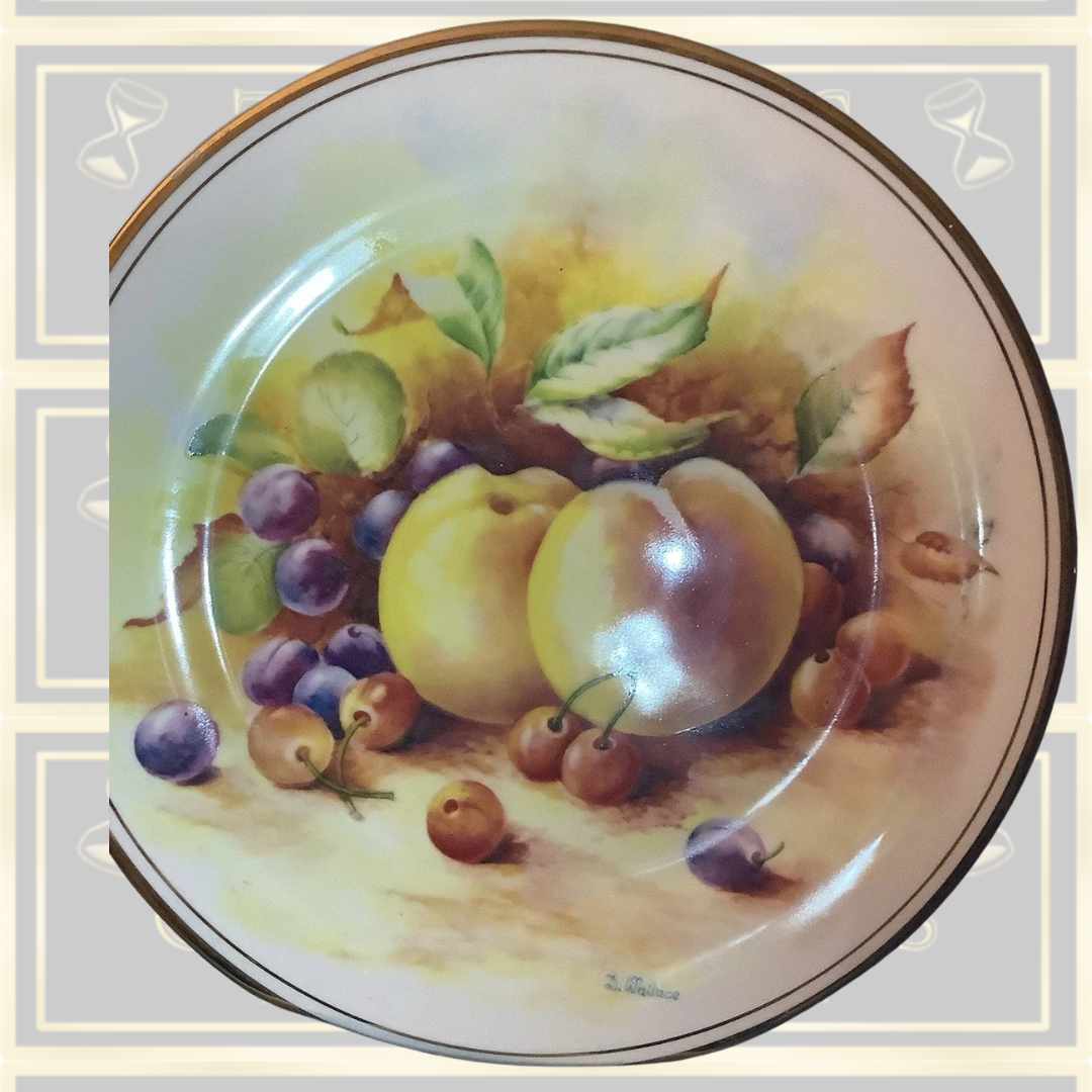 Antique Hand Painted Fruit Plate