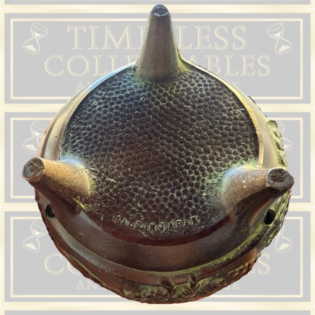 Vintage Bronze Dragon Lidded Incense Burner