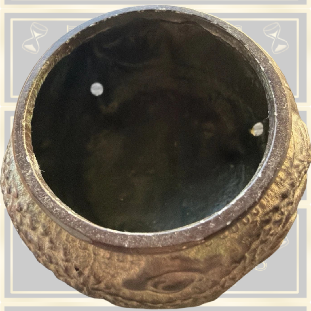 Vintage Bronze Dragon Lidded Incense Burner