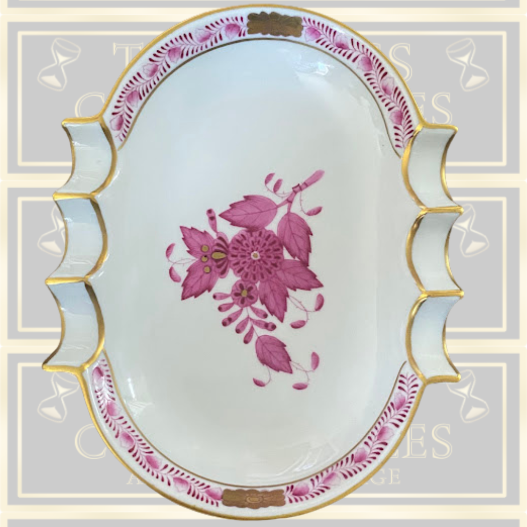 Vintage Herend Porcelain Hand painted Ashtray