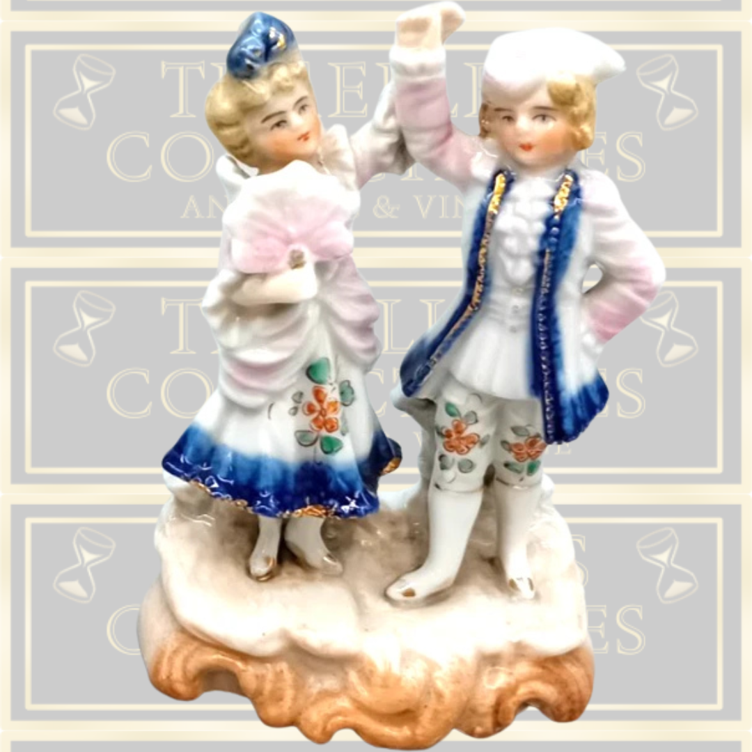 Antique Pair Figurines Dancing couple