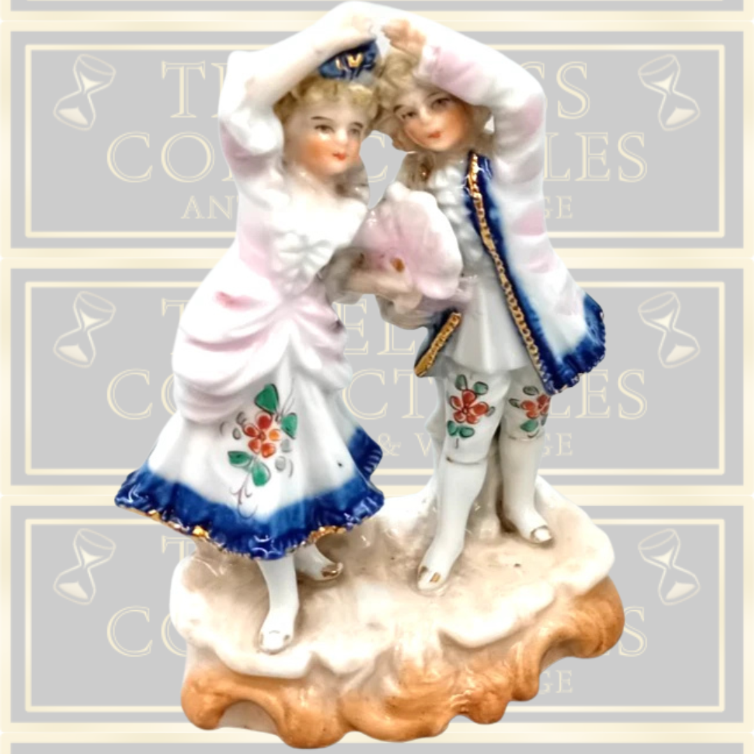 Antique Pair Figurines Dancing couple