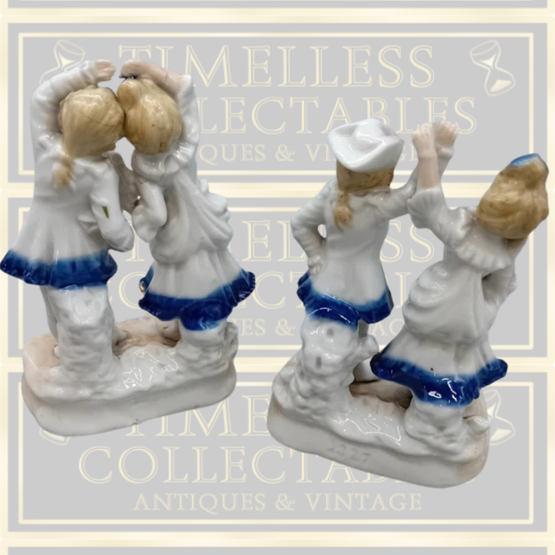 Antique Pair Figurines Dancing couple