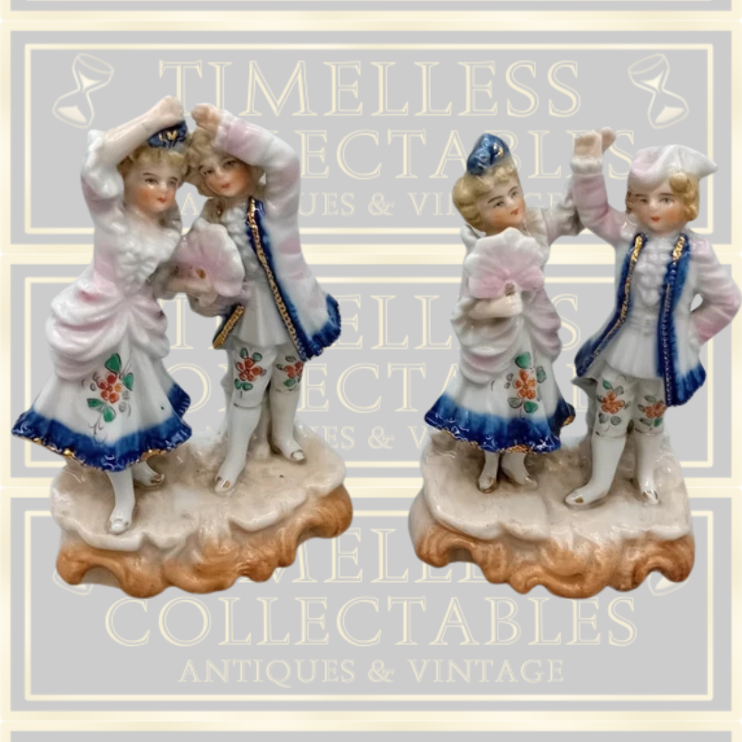 Antique Pair Figurines Dancing couple
