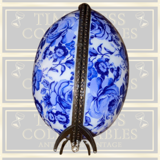 vintage Limoges scent egg trinket with box