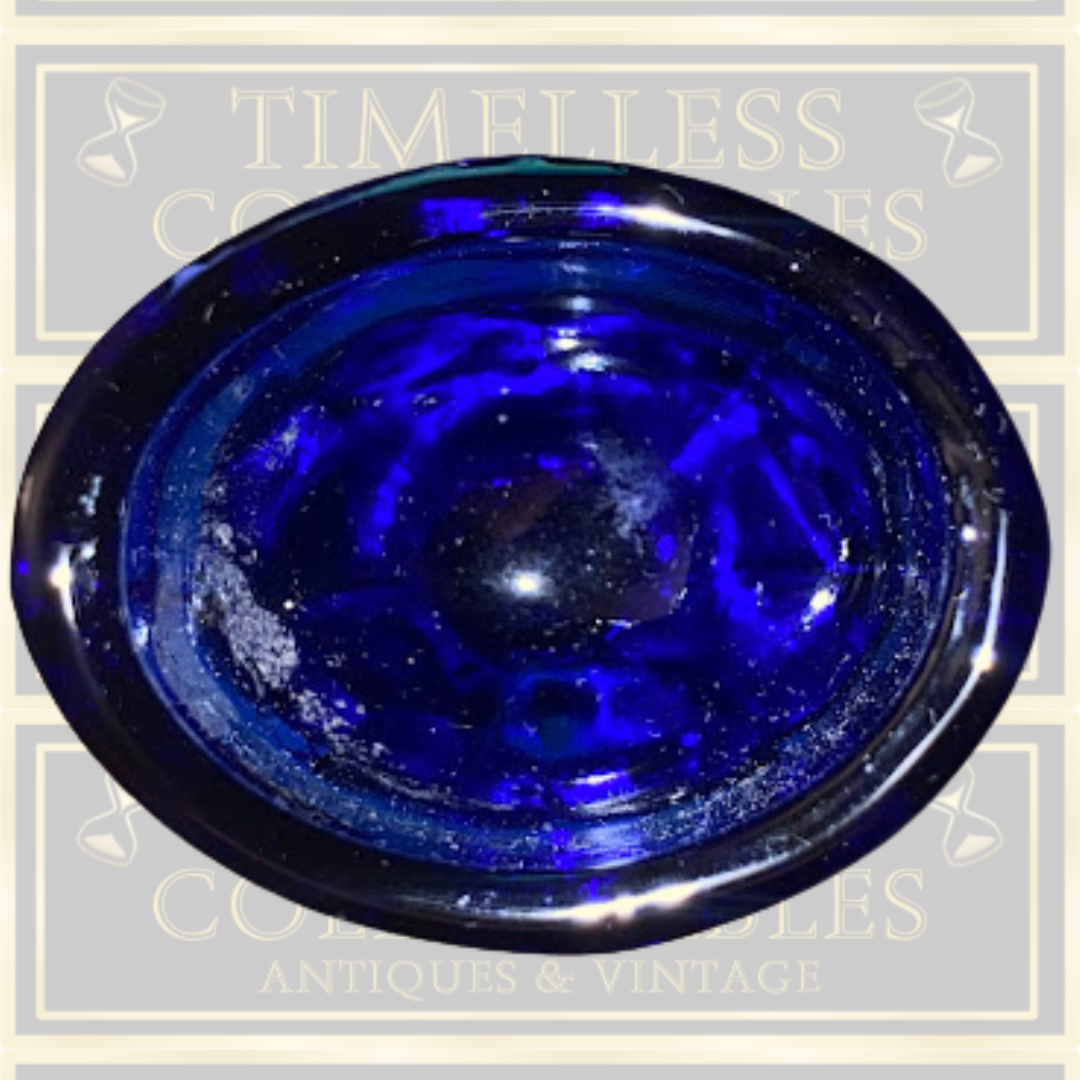 Antique Optometry Medical Cobalt Glass Eye Bath