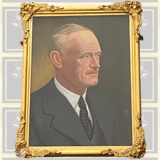 Vintage Portrait Painting Henry Morgan