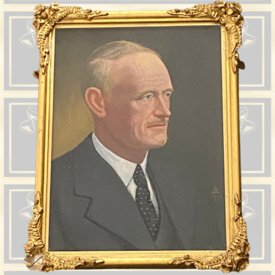Vintage Portrait Painting Henry Morgan