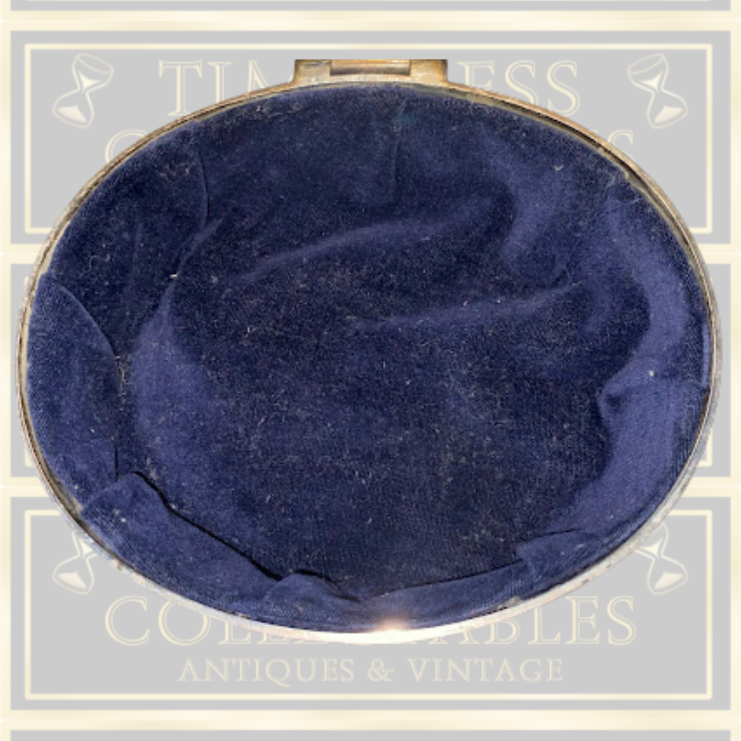 vintage large silver plate oval jewellery casket